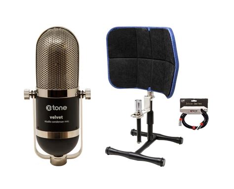 X Tone Velvet Descreen Microphone Pack With Stand