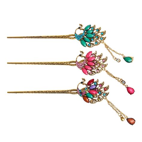 buy chinese traditional hairpin classical retro elegant hair pin colorful