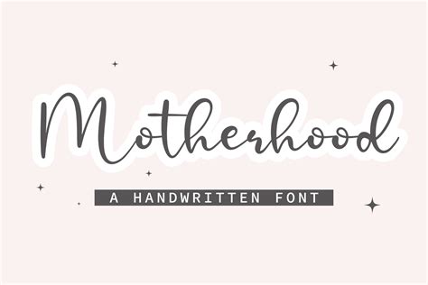 Motherhood Font By Bitongtype · Creative Fabrica