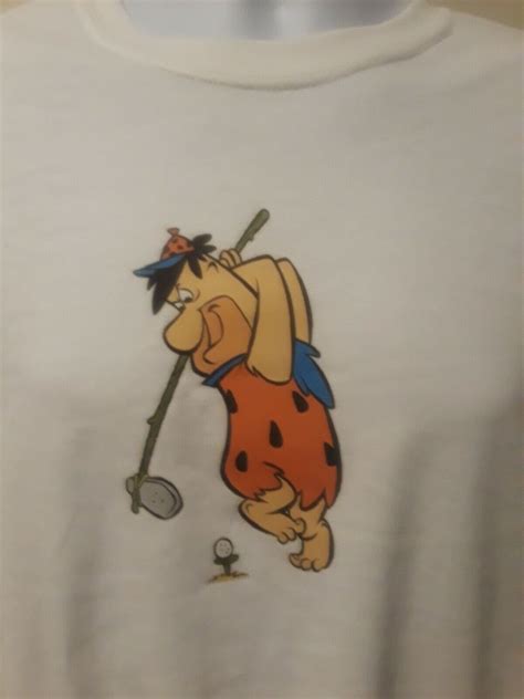 Flintstones Fred Flintstone Golfing Mens T Shirt Size X Large New Ebay