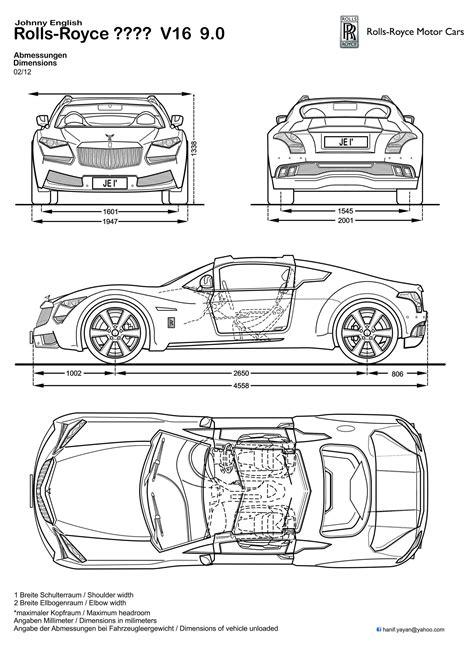 Johnny English Rolls Royce Design Blueprints By Hanif Yayan On Deviantart