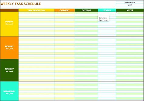 7 Daily Schedule Template For Work Sampletemplatess Sampletemplatess