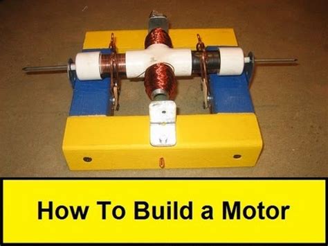 It includes permanent magnets or windings. How To Build a Motor (HowToLou.com) - YouTube
