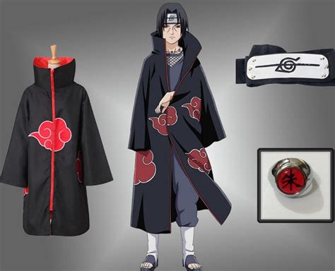 Buy Halloween Anime Naruto Uchiha Itachi Cosplay Costume Akatsuki Ninja