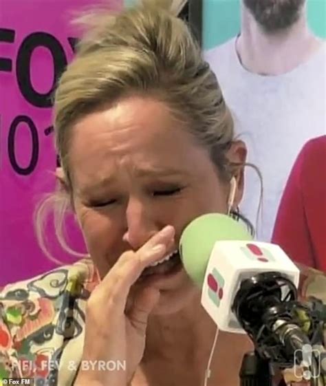 Fifi Box Bursts Into Tears As She Listens To A Recording Of Her