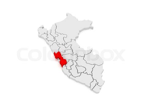 Map Of Lima Peru Stock Image Colourbox