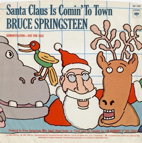 Upon its initial release, it peaked at number 63 on the billboard hot 100. Santa claus is coming to town bruce springsteen album ...