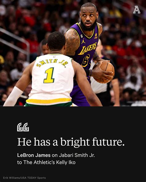The Athletic Nba On Twitter Lebron James Advice For Jabari Smith Jr To Unlock His Defensive