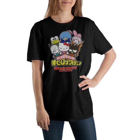 Bioworld Merchandising Sanrio X My Hero Academia Group Black Unisex