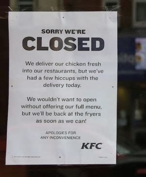 Dlisted KFCs In The UK Are Closing Over A Chicken Shortage Crisis