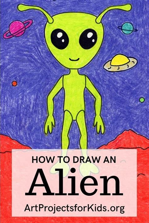Learn How To Draw An Alien With An Easy Step By Step Pdf Tutorial