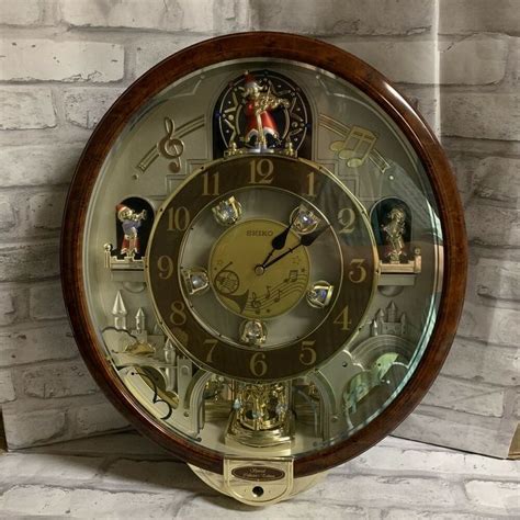 Seiko Melodies In Motion Wall Clock Qxm481brh See Video Collectors