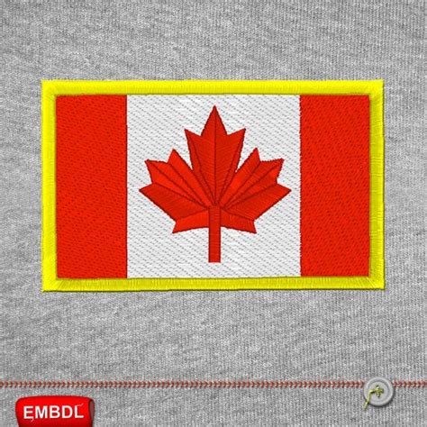 Canada Flag - Canadian Flag - Embroidery Design Digital Instant ...