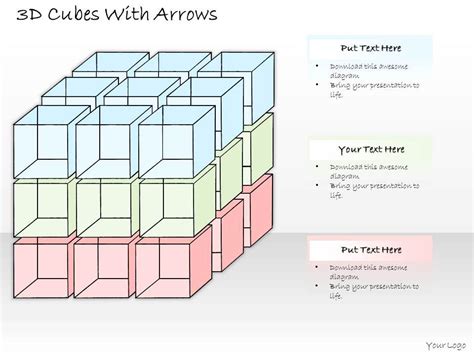0314 Business Ppt Diagram Cubic Complex Business Structure