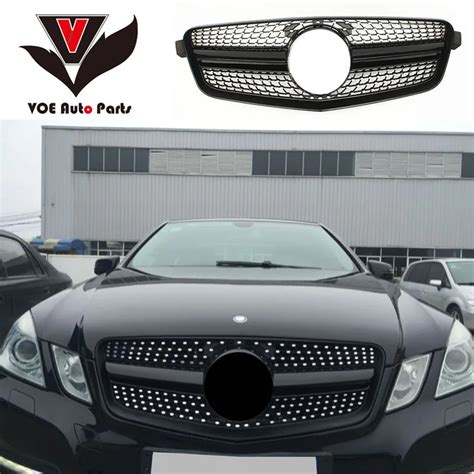 W212 Diamond Front Racing Grill Grille Prefacelift For Mercedes Benz