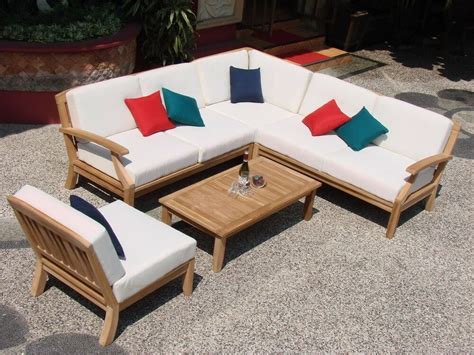 2 out of 5 stars with 2 reviews. 5 PC TEAKWOOD TEAK WOOD INDOOR OUTDOOR PATIO SECTIONAL SOFA SET POOL - SAMURAI | eBay