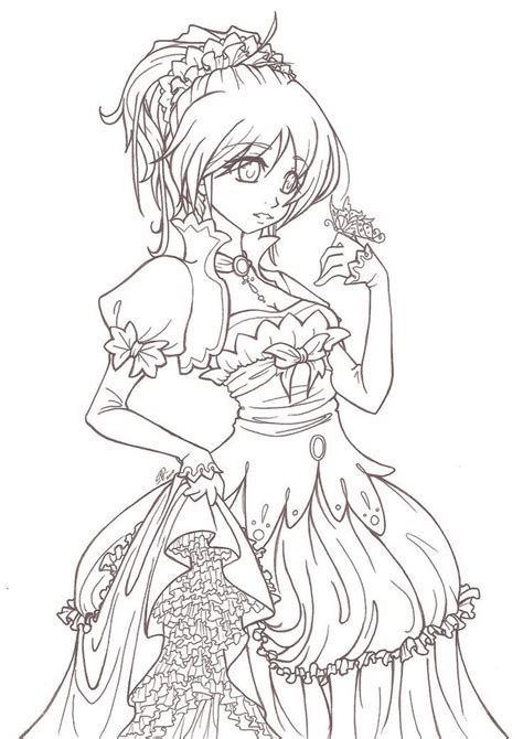 Coloriage De Manga Fille Haut Coloriage Hd Images Et Imprimable Gratuit