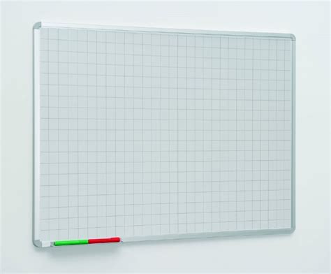 Non Magnetic Gridded Whiteboard 2400 X 1200mm Boards Direct