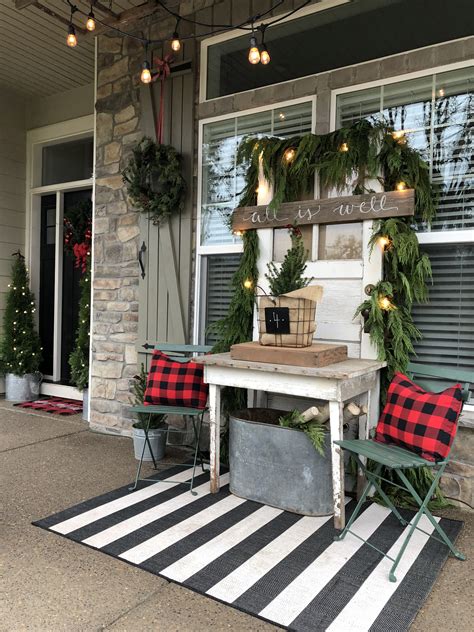Rustic Front Porch Christmas Decorating Ideas For 2023 The Fshn
