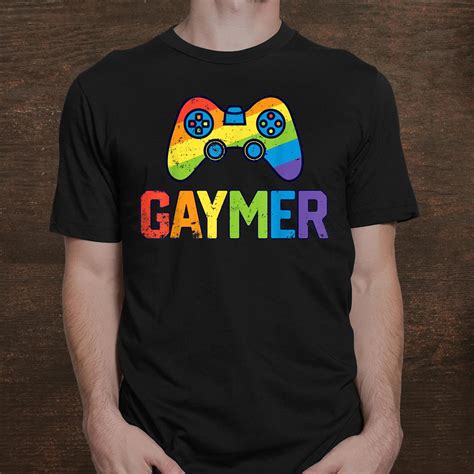 gaymer gamer gay pride lgbt shirt lesbian rainbow flag shirt fantasywears