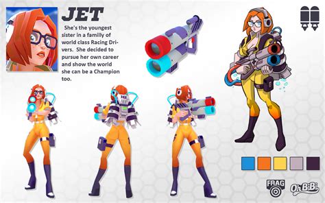 Artstation Jet Frag Pro Shooter Character