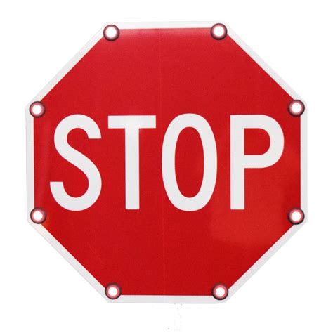 Led Stop Sign Flashing Led Stop Sign Dornbos Sign And Safety