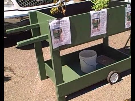 Building your own raised garden bed can be a simple diy project. Grow Vegetables Anywhere with the Garden on Wheels - A Mobile Waist High Raised Bed Garden - YouTube