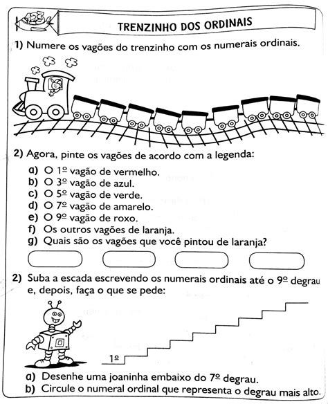 Atividades Com Numeros 1 Ano