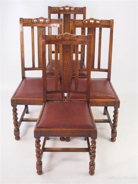 With chenille body fabric and serta comfort seating, this piece is as comfy as it is aesthetically appealing. Set 4 Vintage Oak Dining Chairs Circa 1920s - Antiques Atlas