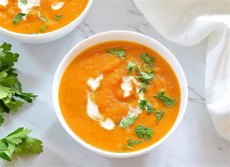Carrot Ginger Soup Stovetop And Instant Pot Foodie And Wine