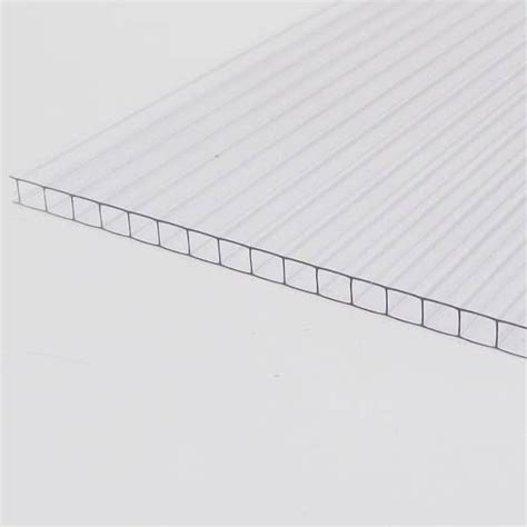 Lexan Thermoclear 48 In X 96 In X 1 4 In 6mm Clear Multiwall Polycarbonate Sheet Pctw4896