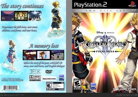 Kingdom Hearts Ii Final Mix Playstation 2 Box Art Cover By Neronova