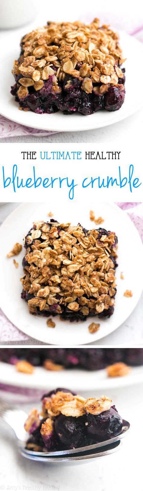 I was devouring this yummy blueberry crisp in less than 30 minutes! The Ultimate Healthy Blueberry Crumble -- this easy ...