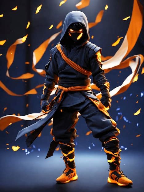Premium Photo Anime Boy Wearing Ninja Clothing