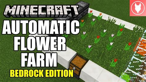 Minecraft Bedrock Automatic Flower Farm Tutorial Xbox Mcpe