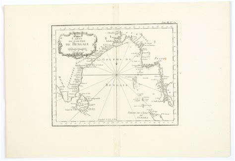 Carte Du Golphe De Bengale Old Map By Bellinjn