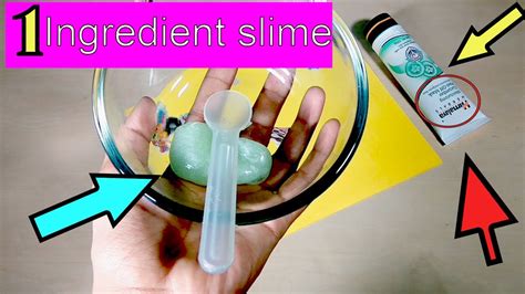 1 Ingredient Only Face Mask Slime How To Without Glue No Borax Youtube