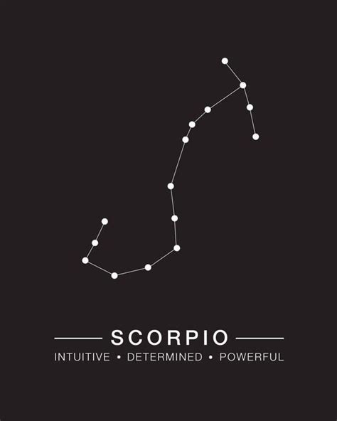 Scorpio Constellation Print Astrology Print Horoscope Printable