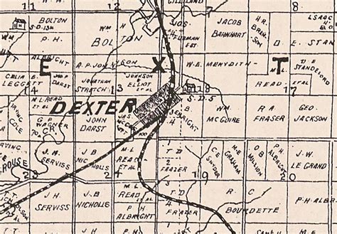 July 1892 Map Of Land Ownership In Cowley County