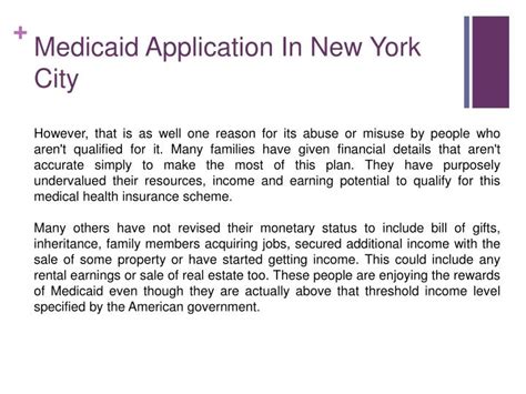 Find affordable health insurance plans in new york. PPT - What Are The Penalties For Lying On A Medicaid Application PowerPoint Presentation - ID ...