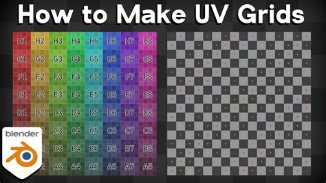 How To Make Uv Grids In Blender Tutorial Youtube