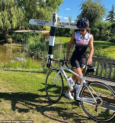Michelle Keegan Looks Stunning In Lycra Shorts While On A Bike Ride