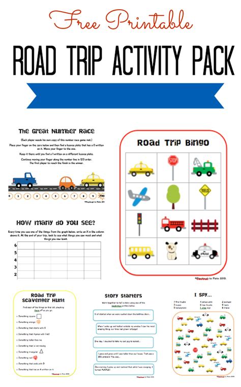 One of the biggest challenges a road trip poses is keeping the little ones happy. Lively road trip games printable | Derrick Website