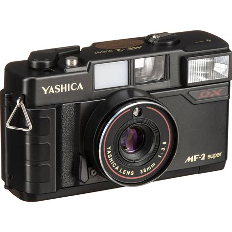 Yashica Mf 2 Super Dx 35mm Camera With Case Yas Mf2sdx Bk Cs Bandh