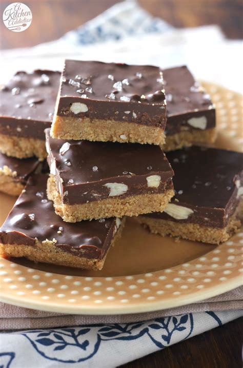 Salted Chocolate Almond Butter Bars A Kitchen Addiction