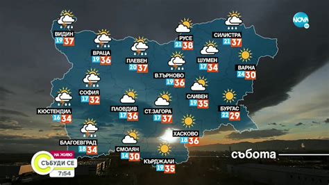 Прогноза за времето 30072022 сутрешна Времето България