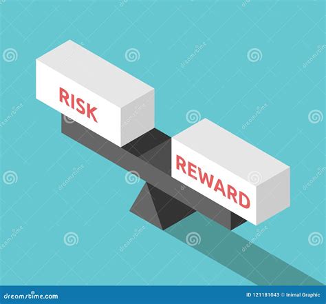 Isometric Balance Risk Reward Stock Vector Illustration Of Choosing