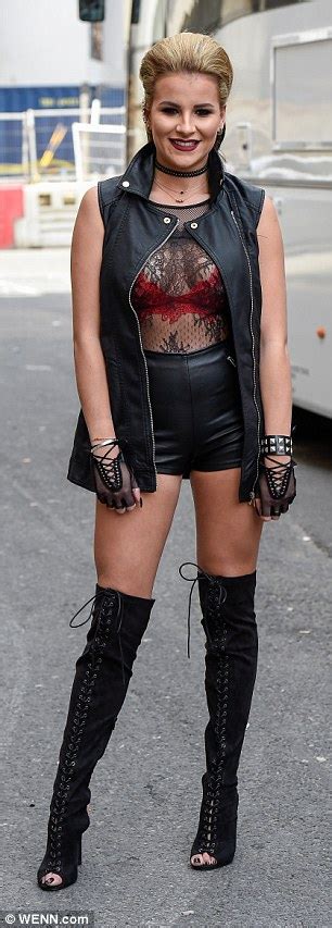 Towies Megan Mckenna Turns Into A Sexy Rocker At Punk Themed Wrap