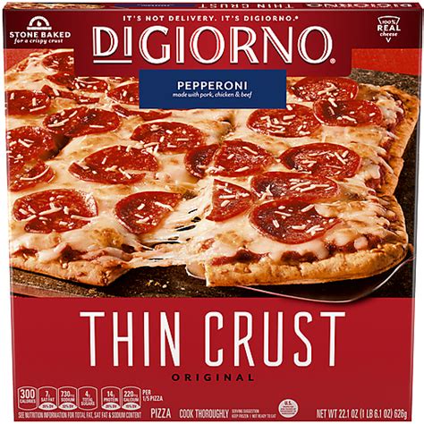 Digiorno Original Thin Crust Pepperoni Frozen Pizza 221 Oz Box