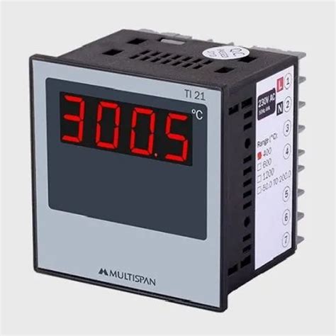 Multispan Ti 21 Digital Temperature Indicator Sizedimension 72 X 72 X 60 Mm At Rs 900piece